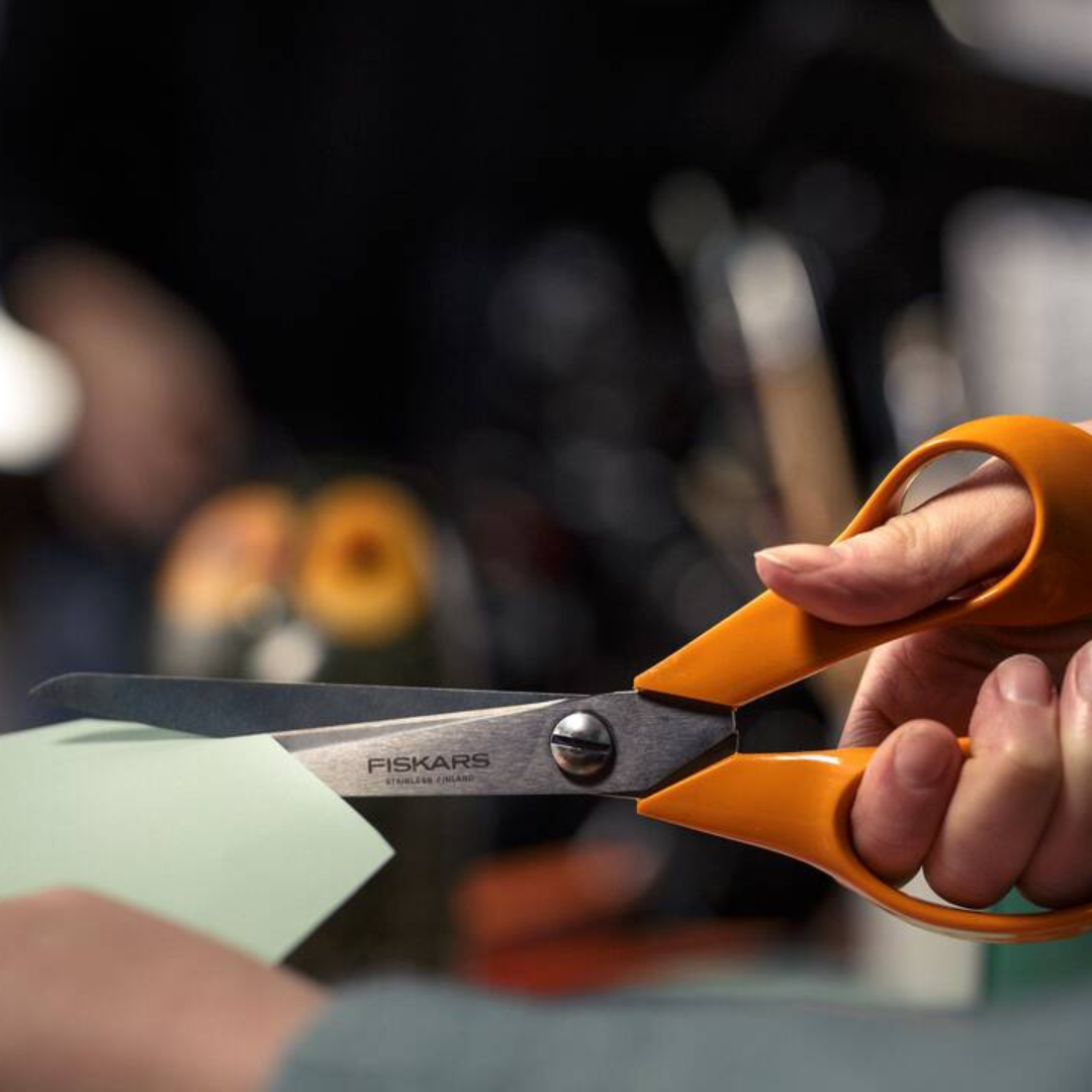 Fiskars gardening scissors trimming paper
